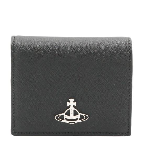 26FW 비비안웨스트우드 사피아노 숏 월렛 51150031WL001NN401 Black