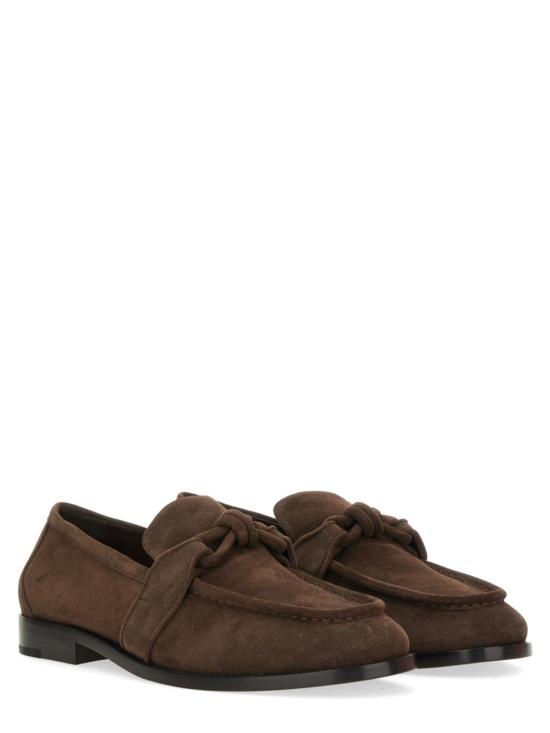  보테가베네타 로퍼 보테가 베네타 아스테어 송아지 가죽  브라운 - BOTTEGA VENETA