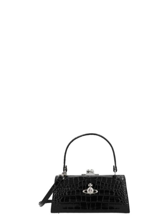 26FW 비비안웨스트우드 오르브 메탈 버클 레더 벨트 4B01000QW L0098N401 Black