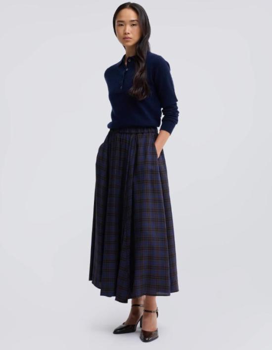 26FW 아스페시 미디 스커트 2289 E85346096 BLUE - ASPESI