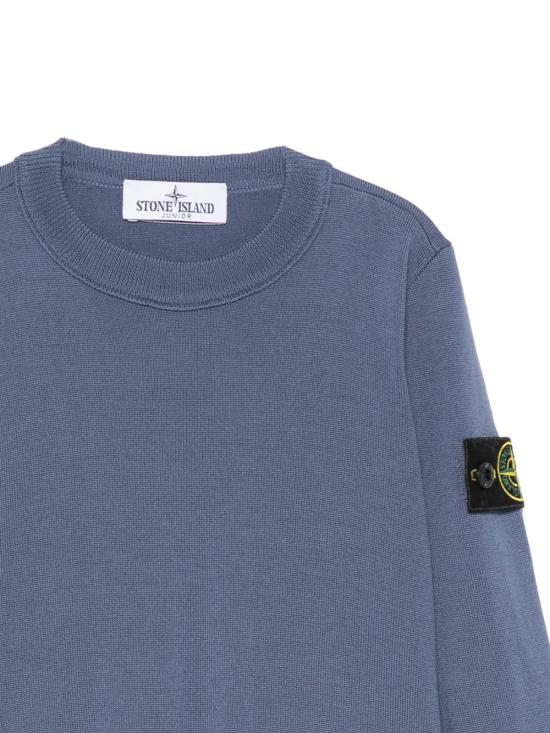 26FW [키즈] 스톤 아일랜드 니트/스웻셔츠 L2S165100009S0C04 V004B BLU - STONE ISLAND