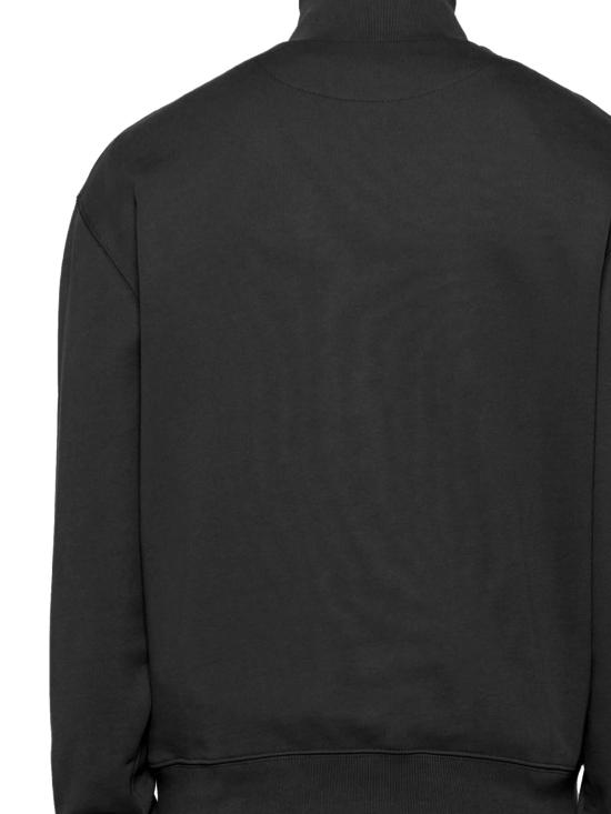 26FW 메종키츠네 폭스 헤드 컴포트 하프 집 스웨트셔츠 PM00305KM0341 P199 BLACK - MAISON KITSUNE