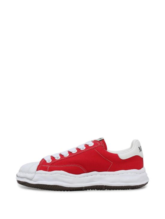 26FW 메종 미하라 야스히로 블레이키 OG 솔 캔버스 로우탑 스니커즈 A08FW735 RED - MAISON MIHARA YASUHIRO