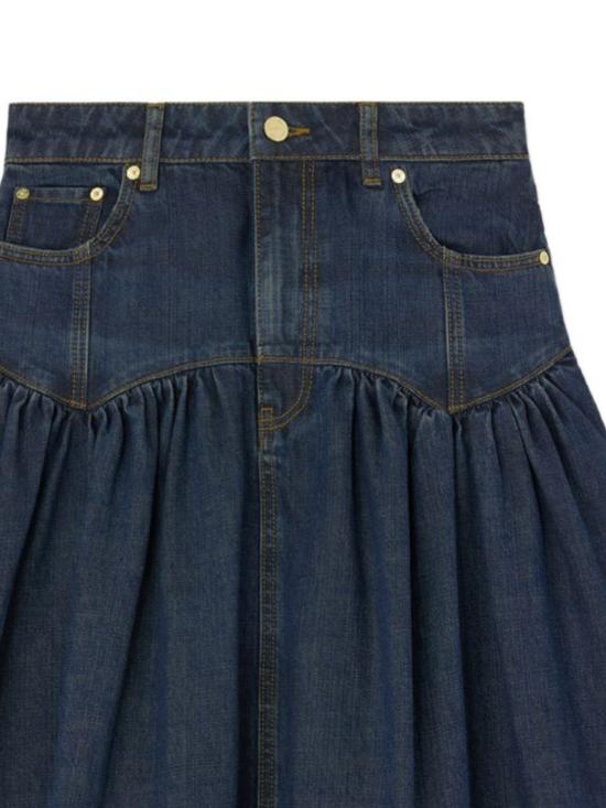 26FW 가니 미디 스커트 A1090339 569 DARK BLUE VINTAGE - GANNI