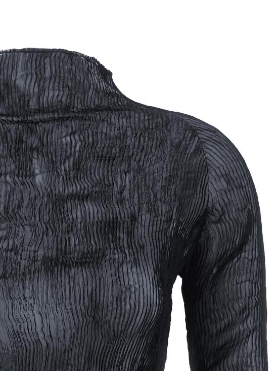  이세이 미야케 스웨터 LDIM68FJ41078 BLACK - ISSEY MIYAKE