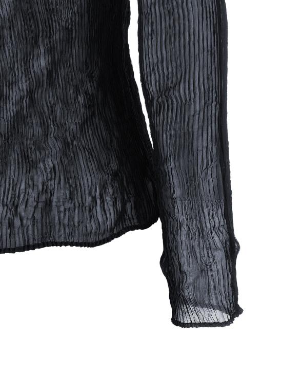 이세이 미야케 스웨터 LDIM68FJ41078 BLACK - ISSEY MIYAKE