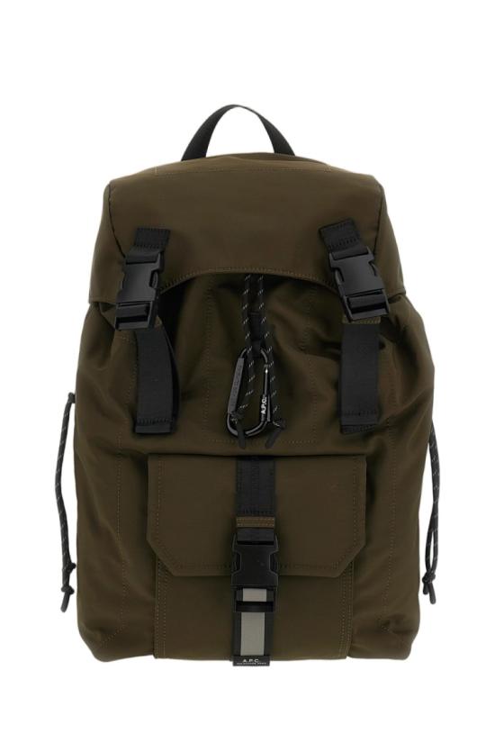 26FW 아페쎄 로고 프린트 버클 플랩 백팩 PAAGEH62631JAD Green
