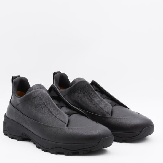 26FW 에르메네질도제냐 스니커즈 LHSOF S8106ZNER BLACK - ERMENEGILDO ZEGNA