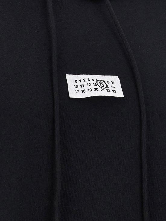  MM6 메종마르지엘라 후드 티셔츠 LDSH0GU0033M25025900 BLACK - MM6 MAISON MARGIELA