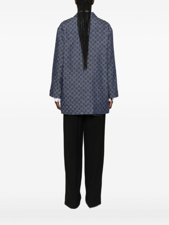 26FW 구찌 GG 코튼 데님 자카드 재킷 GG 코튼 데님 자카드 재킷 875438XDDG34011 Blue - GUCCI