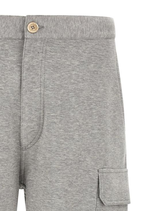  브루넬로 쿠치넬리 숏팬츠 LDMM8313222GC1252 GREY - BRUNELLO CUCINELLI