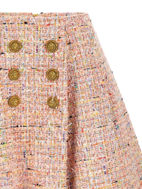  발망 스커트 LDHF1LA680XM17AAA PINK - BALMAIN