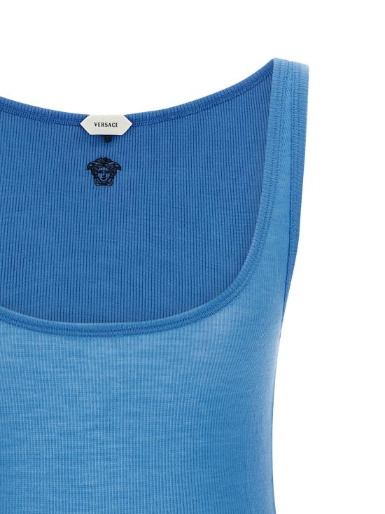  베르사체 민소매 티셔츠 LD10236981A175481V440 BLUE - VERSACE
