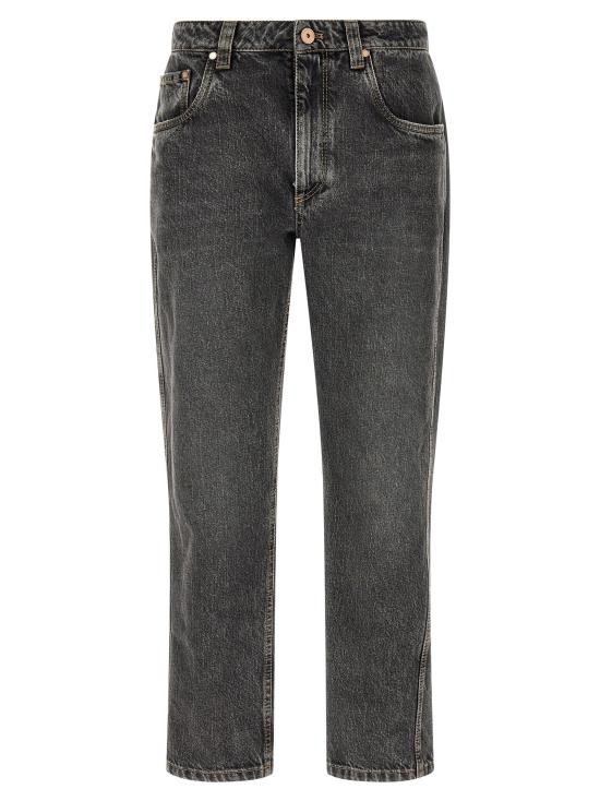  브루넬로 쿠치넬리 데님 팬츠 LDMA095P5847C9827 GRAY