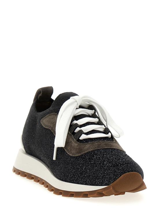  브루넬로 쿠치넬리 스니커즈 LDMZ35G2490C2355 BLACK - BRUNELLO CUCINELLI