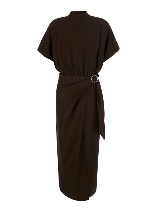 26FW 라메 원피스 NFABI07TPO624FON Brown