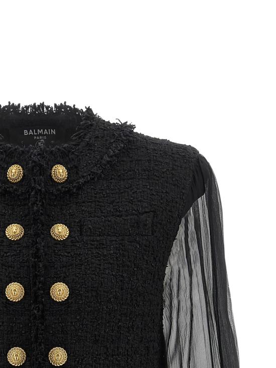  발망 자켓 LDHF1SK911MI74EAP BLACK - BALMAIN