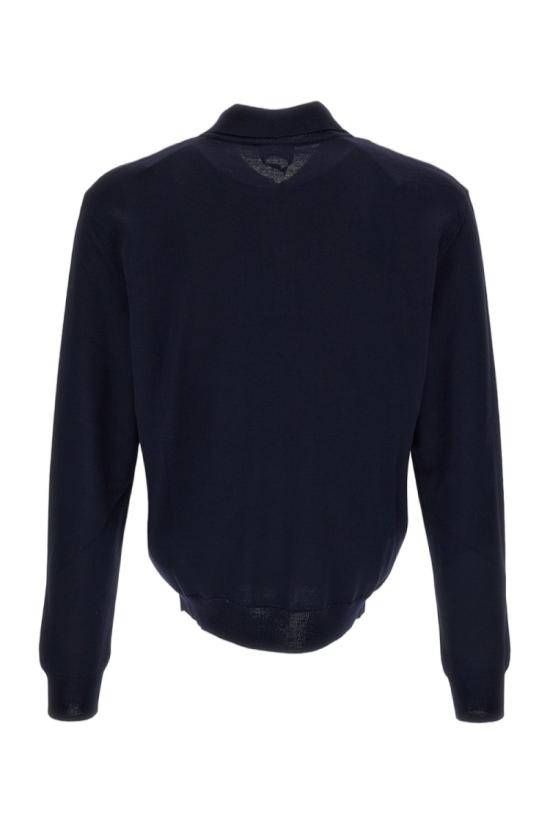26FW 아페쎄 메리노 울 폴로 스웨터 WVAWMH23482IAK Blue - A.P.C.