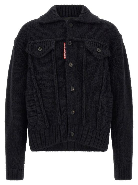 디스퀘어드2 가디건 LDS74HA1638D13240477 BLACK
