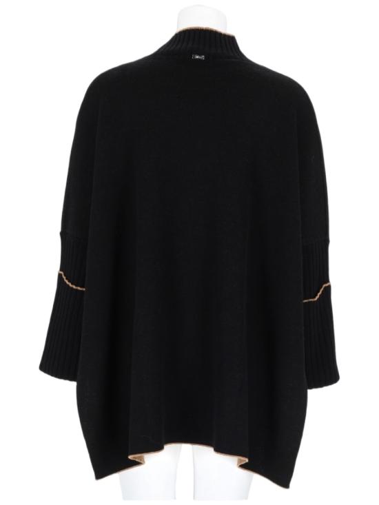 26FW 에르노 버진 울 오버사이즈 스웨터 버진 울 오버사이즈 스웨터 ML000069D 700709300 Black - HERNO