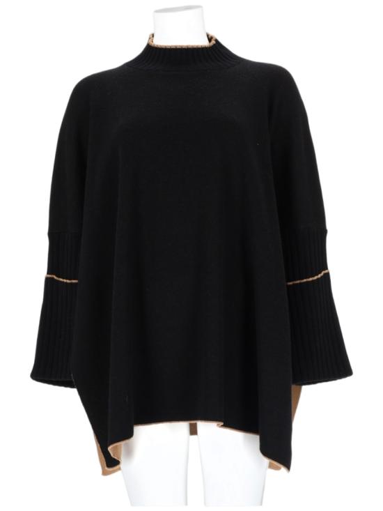 26FW 에르노 버진 울 오버사이즈 스웨터 버진 울 오버사이즈 스웨터 ML000069D 700709300 Black
