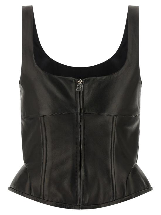 에르마노 설비노 탑 LDD472L734GKH95708 BLACK - ERMANNO SCERVINO