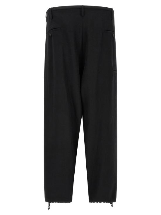  요지 야마모토 팬츠 LDHWP111011 BLACK - YOHJI YAMAMOTO
