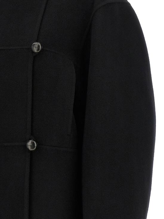  로에 코트 LD42011006001 BLACK - ROHE