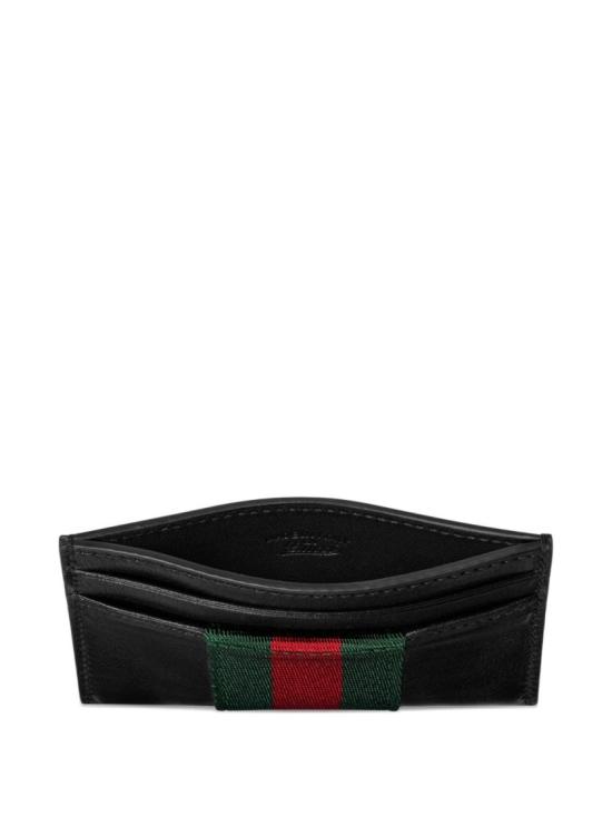 26FW 구찌 웹 트레이드마크 카드 케이스 867277AAGIT1053 Black - GUCCI