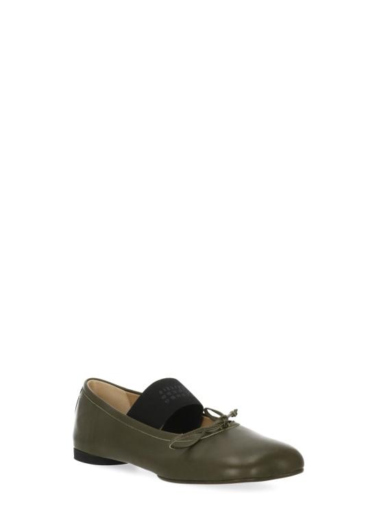 26FW MM6 메종마르지엘라 아나토믹 뉴메릭 발레리나 플랫 슈즈 S59WZ0099 P3628T7010 GREEN - MM6 MAISON MARGIELA