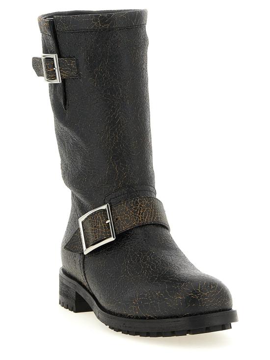  지미추 부츠 LDBIKERMIDCTHBLACKTOFFEE - JIMMY CHOO