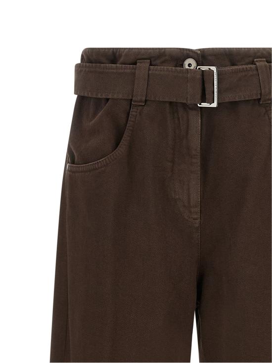  브루넬로 쿠치넬리 데님 팬츠 LDM0H81P4109C4299 BROWN - BRUNELLO CUCINELLI