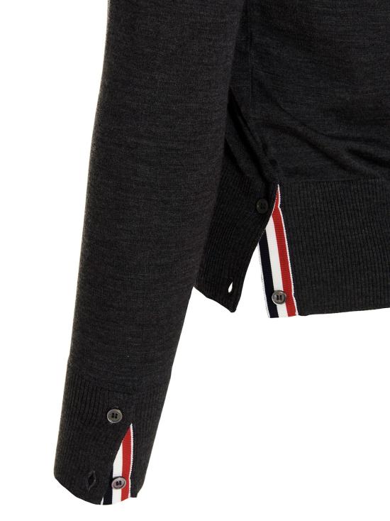  톰브라운 가디건 LDMKC002AY1014022 BLACK - THOM BROWNE