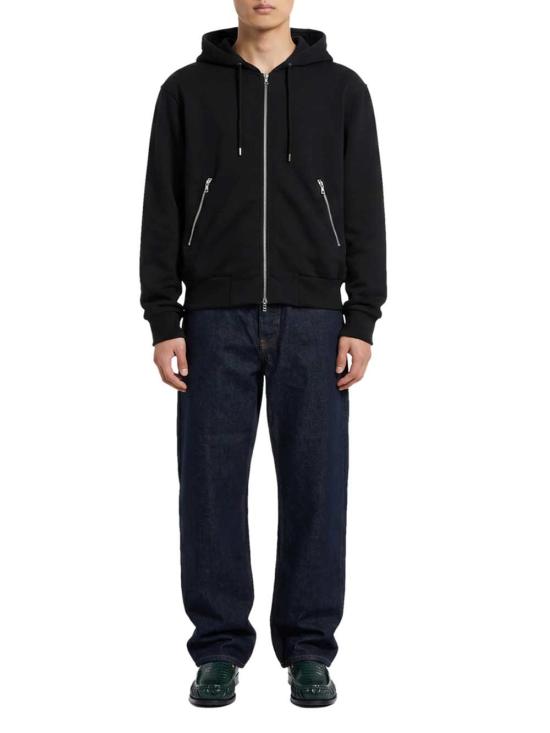 26FW 드리스 반 노튼 후드 티셔츠 2620211474610 BLACK 900 - DRIES VAN NOTEN