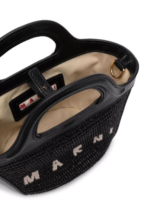 26FW 마르니 레더 & 라피아 트로피컬리아 마이크로백 BMMP0067Q0P3860 00N99 - MARNI