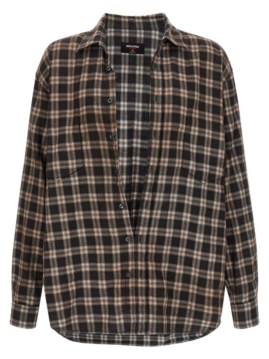  디스퀘어드2 셔츠 LDS71DM0809D35307002F BROWN - DSQUARED2