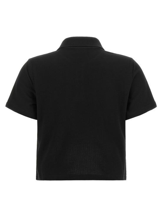 26FW 생로랑 폴로 티셔츠 카산드레 폴로 블랙 - SAINT LAURENT