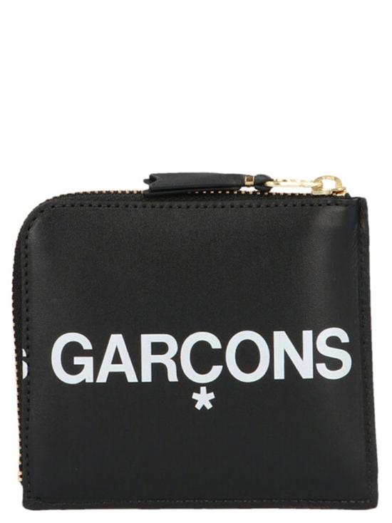 26FW 꼼데가르송 지갑 대형 로고  및 카드  (블랙) - COMME DES GARCONS