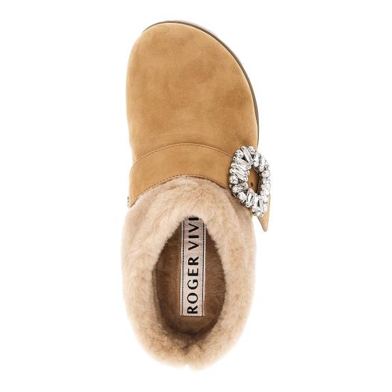 26FW 로저비비에 플랫 슈즈 RVW83546080OYK Beige - ROGER VIVIER