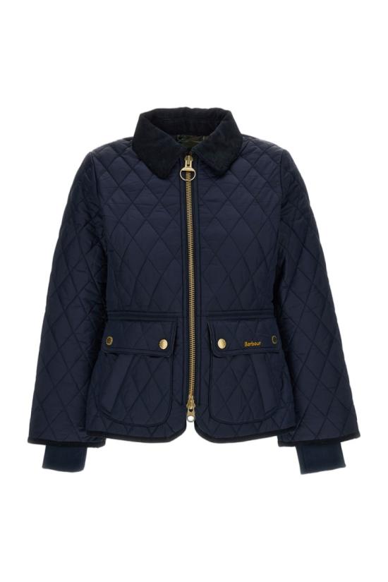 26FW 바버 비드넬 피티드 퀼티드 재킷 LQU1765NY71 Blue
