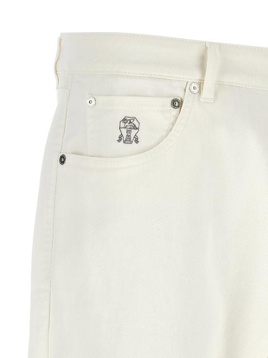  브루넬로 쿠치넬리 데님 팬츠 LDY277PX1290C7210 WHITE - BRUNELLO CUCINELLI