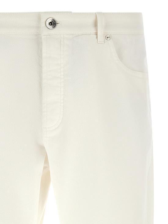  브루넬로 쿠치넬리 데님 팬츠 LDY277PX1290C7210 WHITE - BRUNELLO CUCINELLI