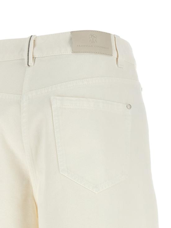  브루넬로 쿠치넬리 데님 팬츠 LDMPH81P4059C1101 CREAM - BRUNELLO CUCINELLI
