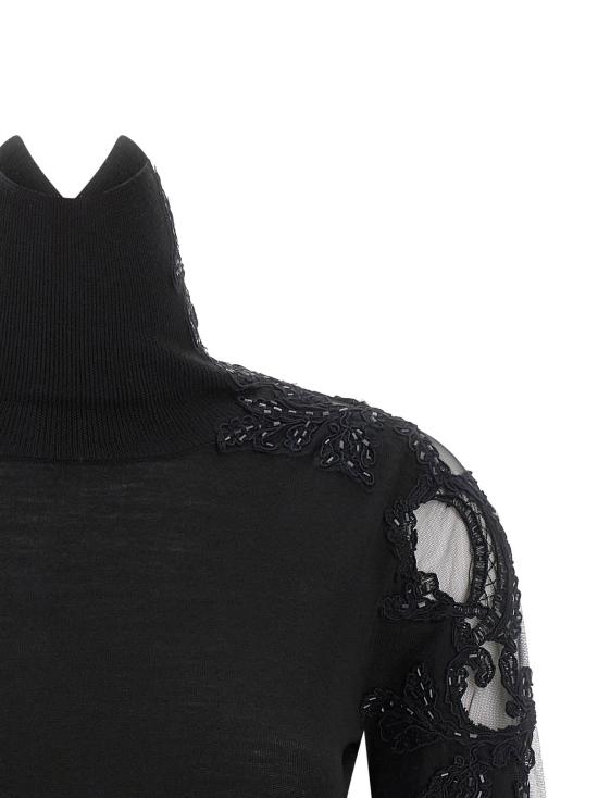  에르마노 설비노 스웨터 LDD495M310APCTATL95708 BLACK - ERMANNO SCERVINO