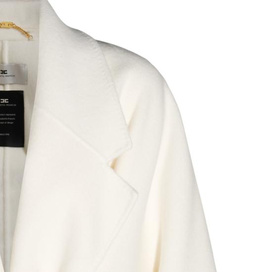 26FW 엘리자베타프랜치 코트 CP01D66E2193 White - ELISABETTA FRANCHI