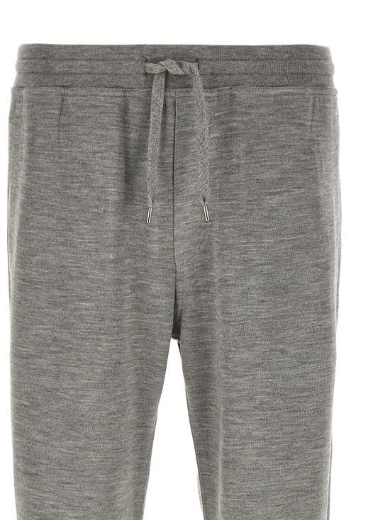  브루넬로 쿠치넬리 트레이닝/조거 팬츠 LDMM8353243GC8299 GREY - BRUNELLO CUCINELLI