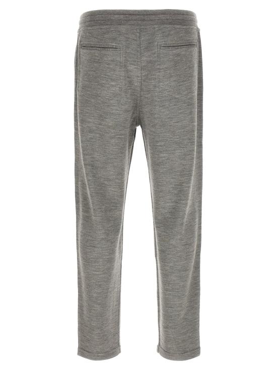  브루넬로 쿠치넬리 트레이닝/조거 팬츠 LDMM8353243GC8299 GREY - BRUNELLO CUCINELLI