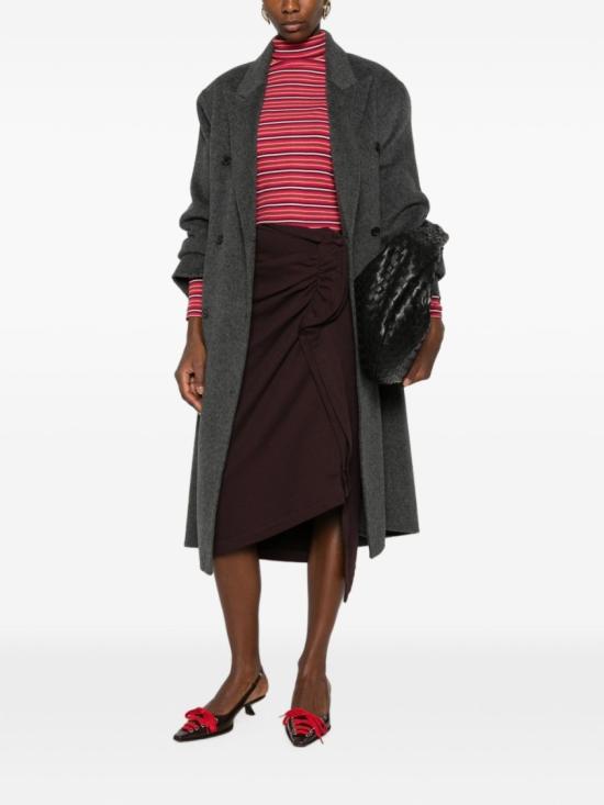 26FW 드리스 반 노튼 스커트 0111304610358 Burgundy - DRIES VAN NOTEN
