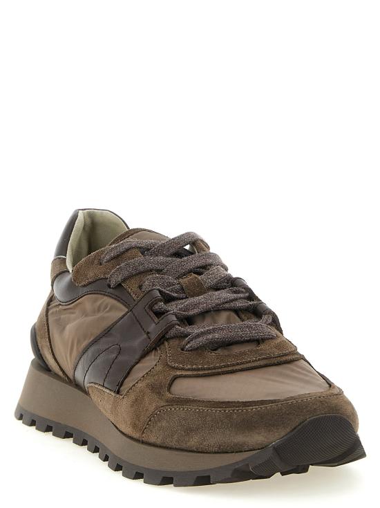  브루넬로 쿠치넬리 스니커즈 LDMZSFG3327PC8769 BROWN - BRUNELLO CUCINELLI