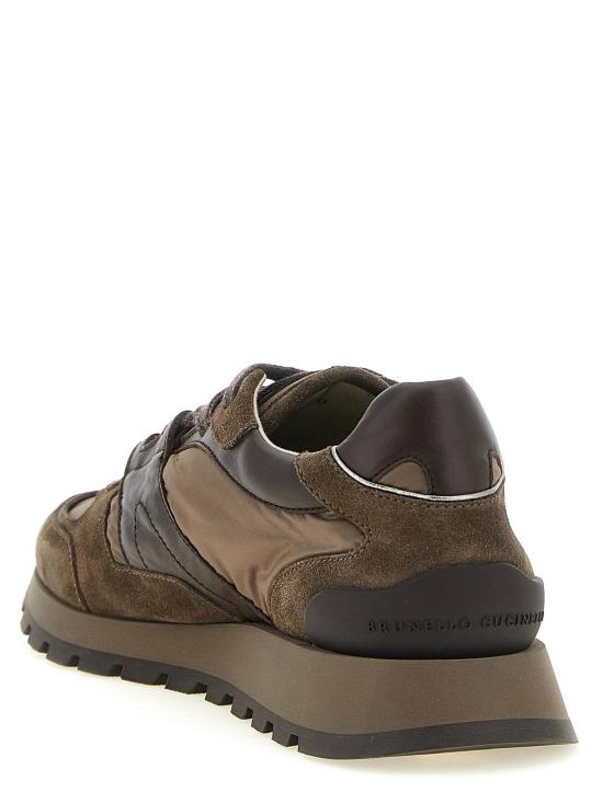 브루넬로 쿠치넬리 스니커즈 LDMZSFG3327PC8769 BROWN - BRUNELLO CUCINELLI